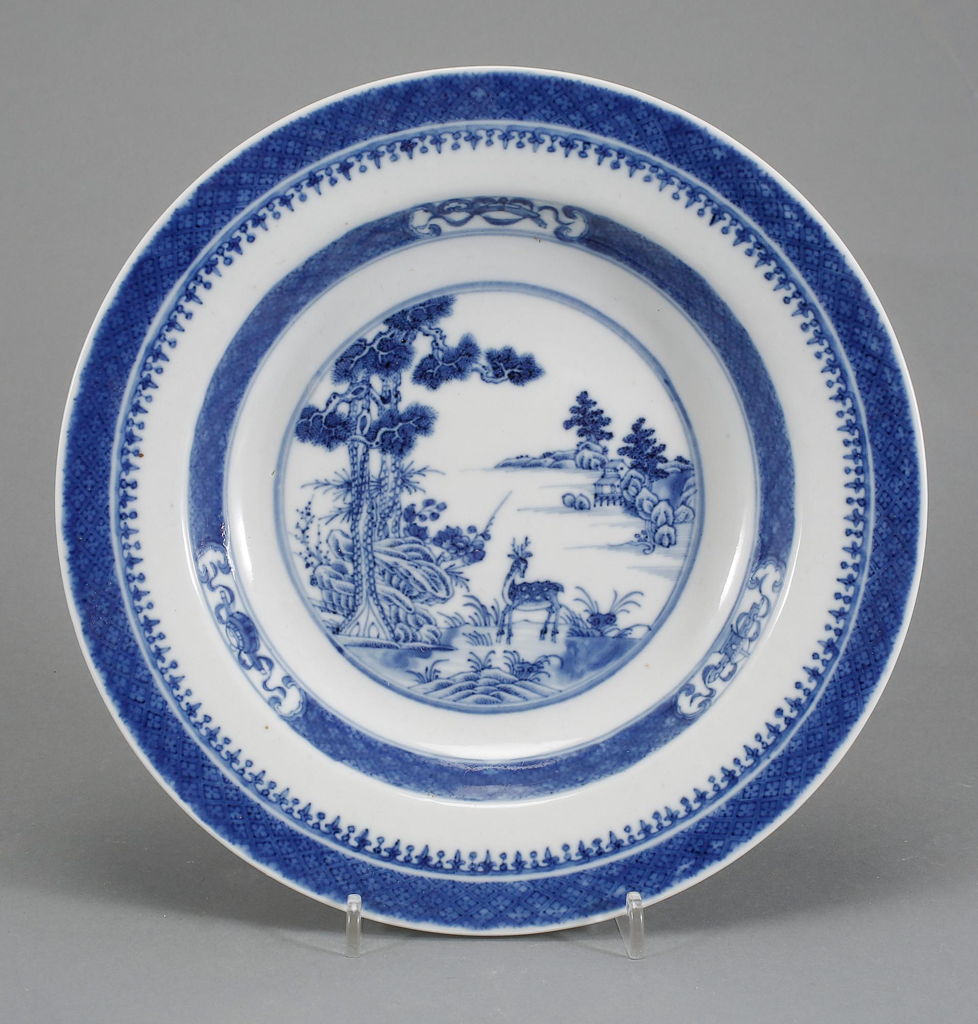 TALLRIKAR, 4 st, porslin, Kina, Jiaqing (1796-1820).