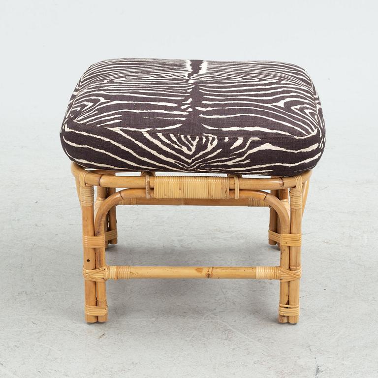 Josef Frank, armchair with footstool, model 311, Firma Svenskt Tenn.