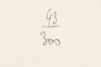 Salvador Dalí, coloured drypoint, 1974, signed and numbered 43/300.