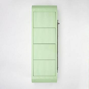 Martin Jämtlid, a lacquered metal wall shelf, Sweden 1993.