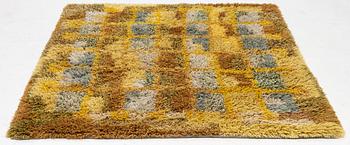 Rya rug, approx. 230 x 190 cm.