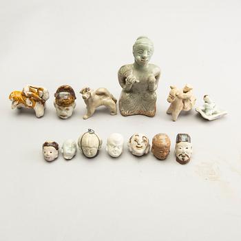 A group of South East Asian fragments, 16th/20th Century. (14 pieces).