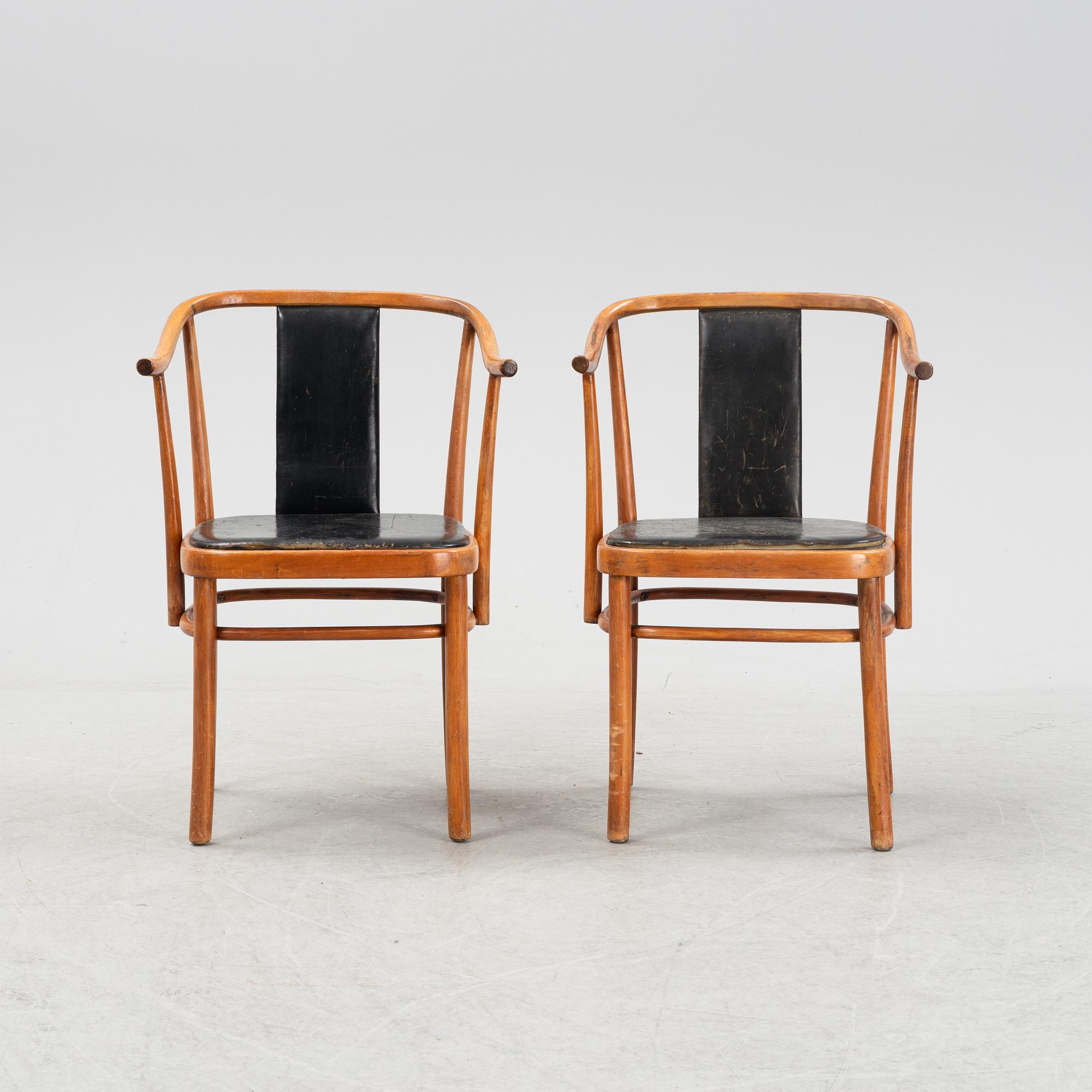 Peter Celsing, karmstolar, ett par, modell 1514, Gemla, Diö, 1965.