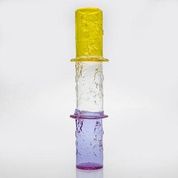 Oiva Toikka, maljakko, "Bambu", signeerattu Oiva Toikka, Nuutajärvi Notsjö.