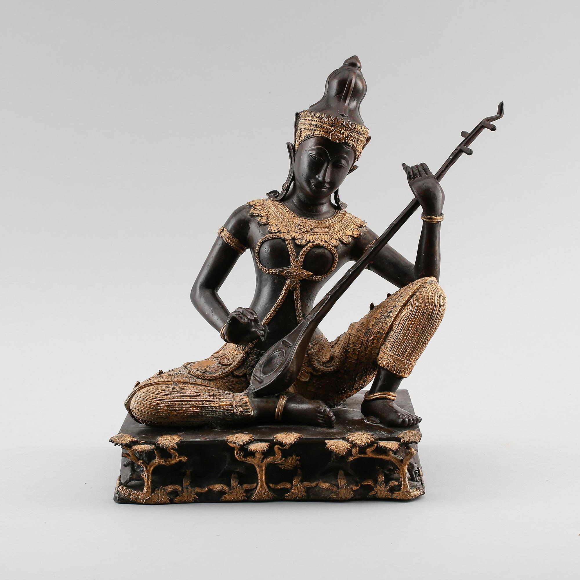 SKULPTUR, brons, möjligen Thailand, 1900-talets första hälft.