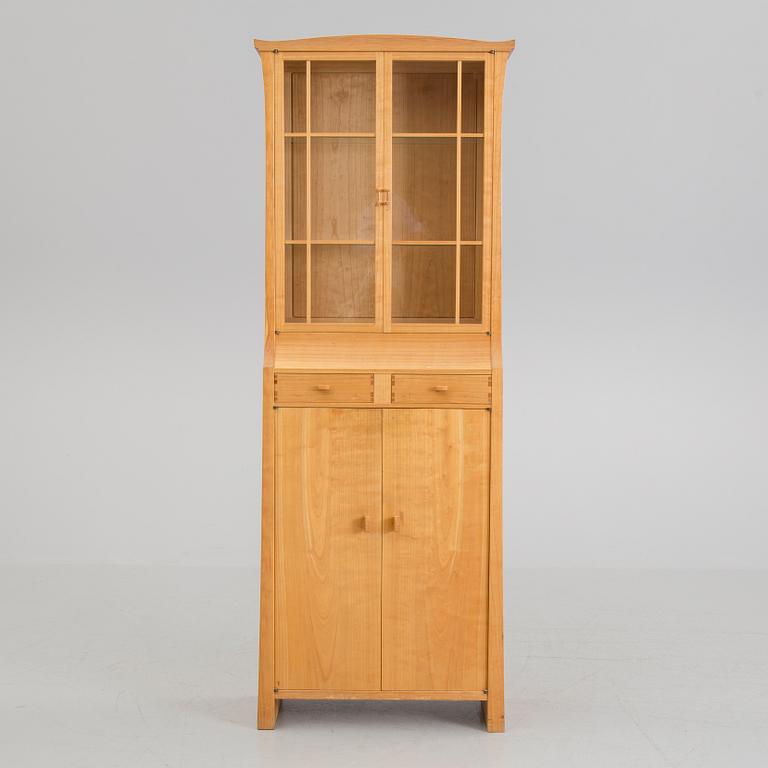 JAMES KRENOV, a cherry wood 'Pagoda' cabinet from 1971. Signed with monogram JK.