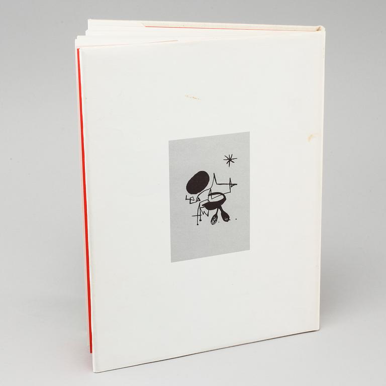 A Joan Miró book with twelve litographs in color, Volume I, Maeght, Paris, 1972.