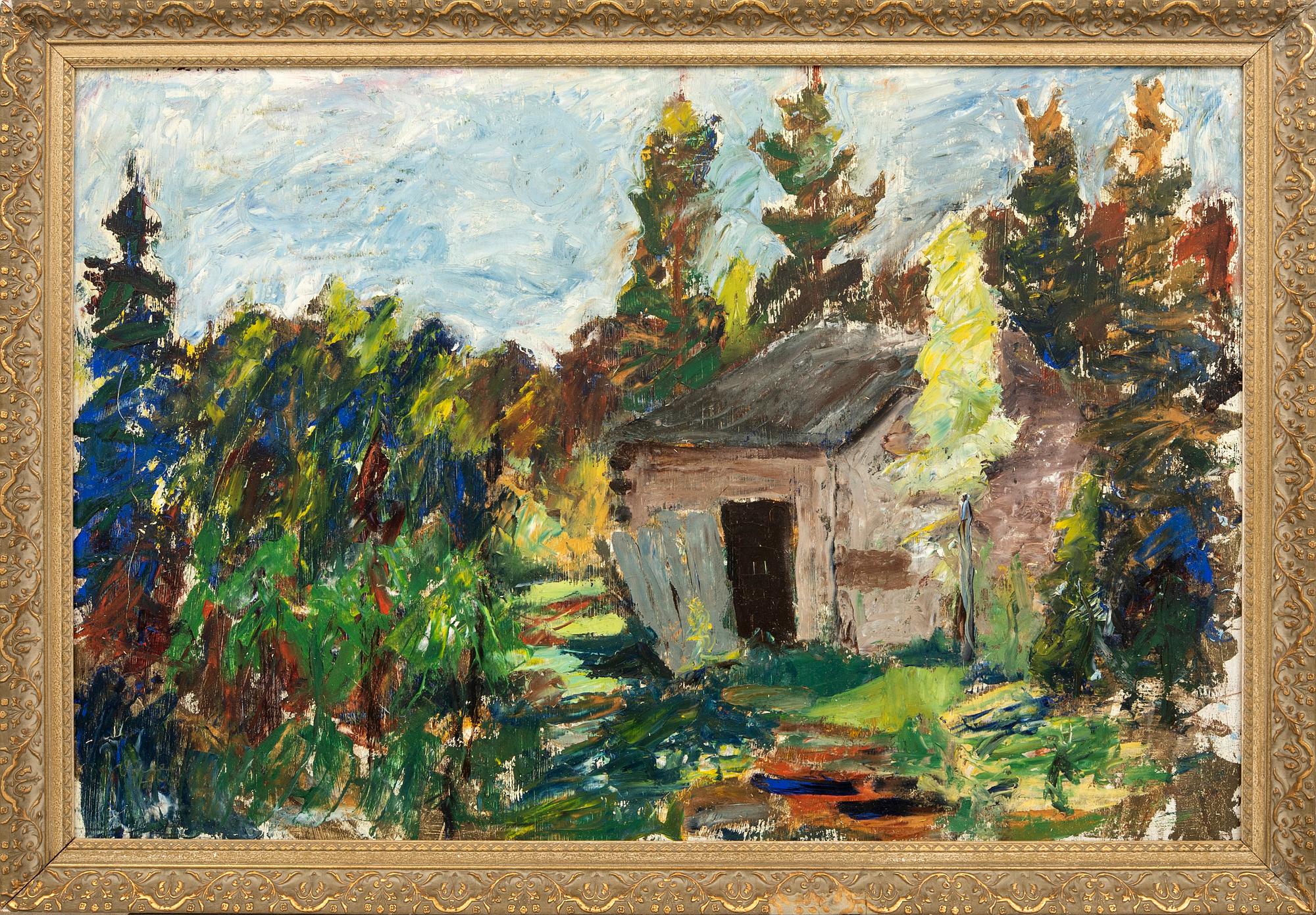 Arnold "Nolle" Svensson, oil on panel, signed and dated.