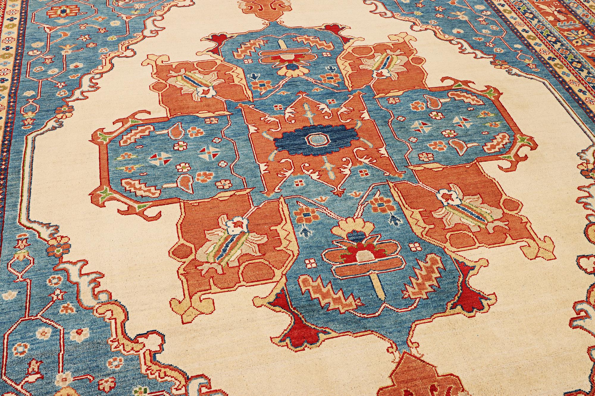 A Kazak carpet, c. 402 x 297 cm.