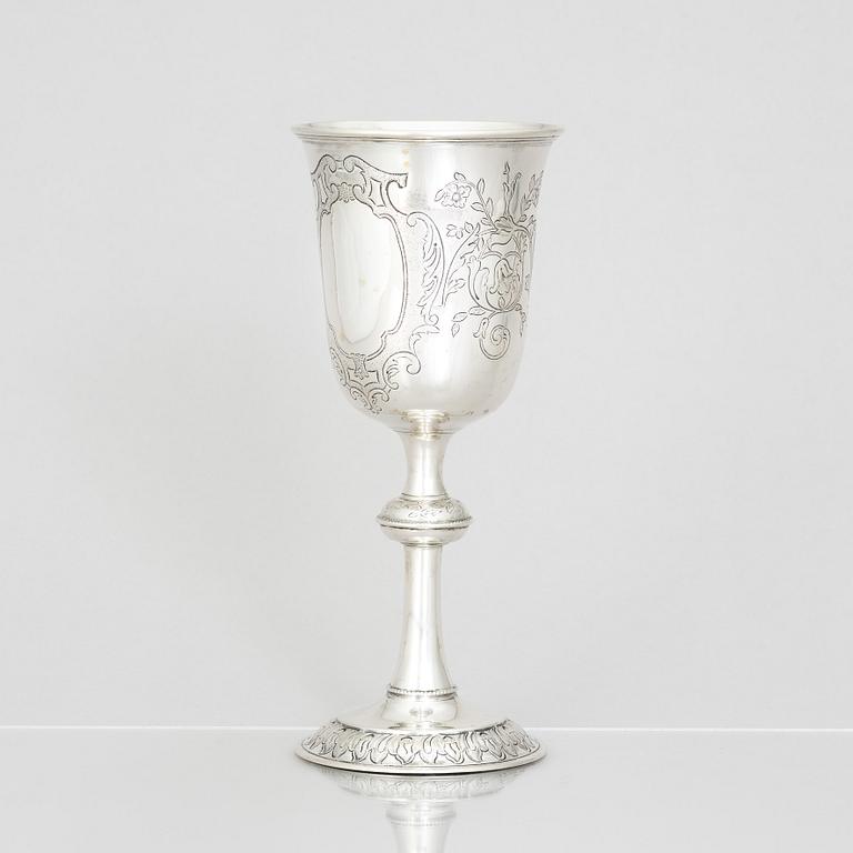 A late 19th/early 20th century  silver cup, Copenhagen. Unclear makers mark.