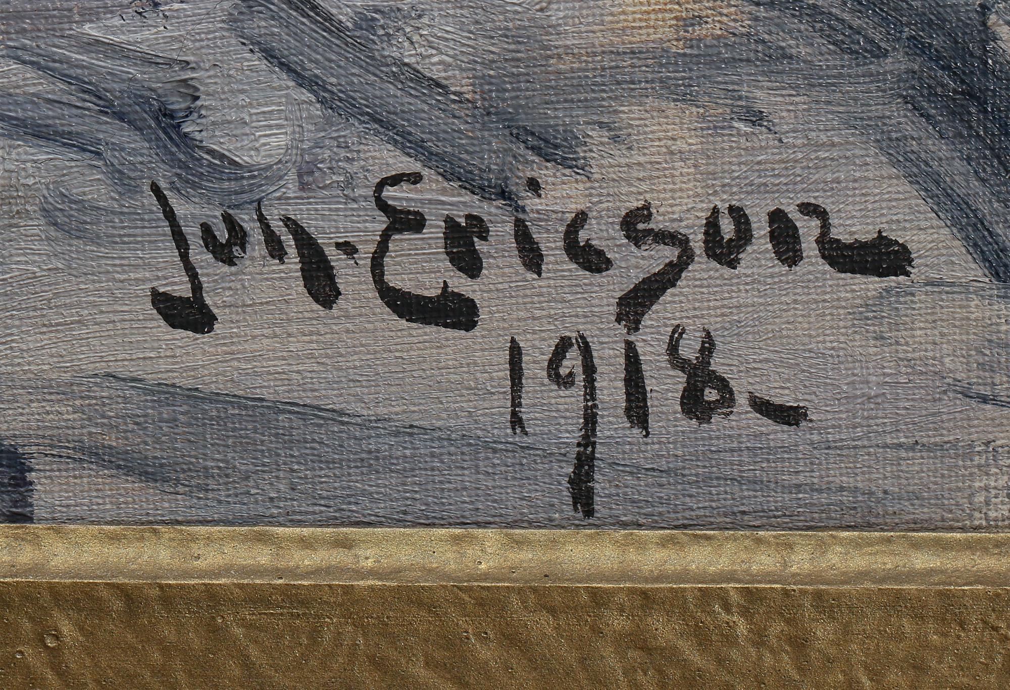 JOHAN ERICSON, olja på duk, signerad och daterad 1918.