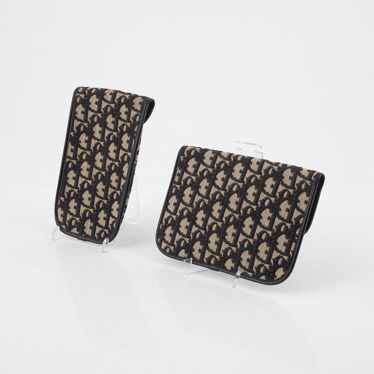 Christian Dior, clutch samt fodral, vintage.