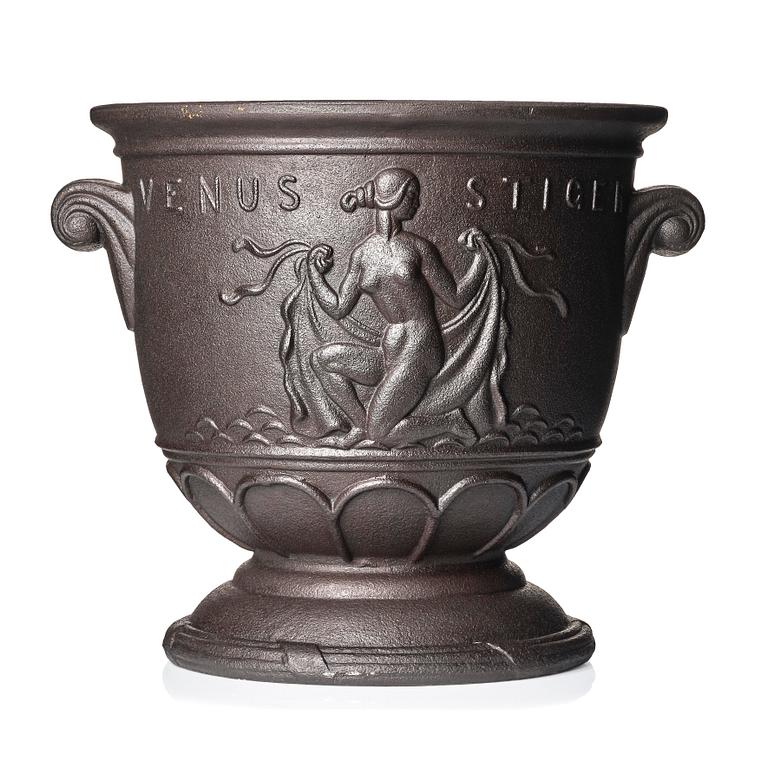 Ivar Johnsson, a "Venus" cast iron urn, Näfveqvarns bruk, Swedish Grace.