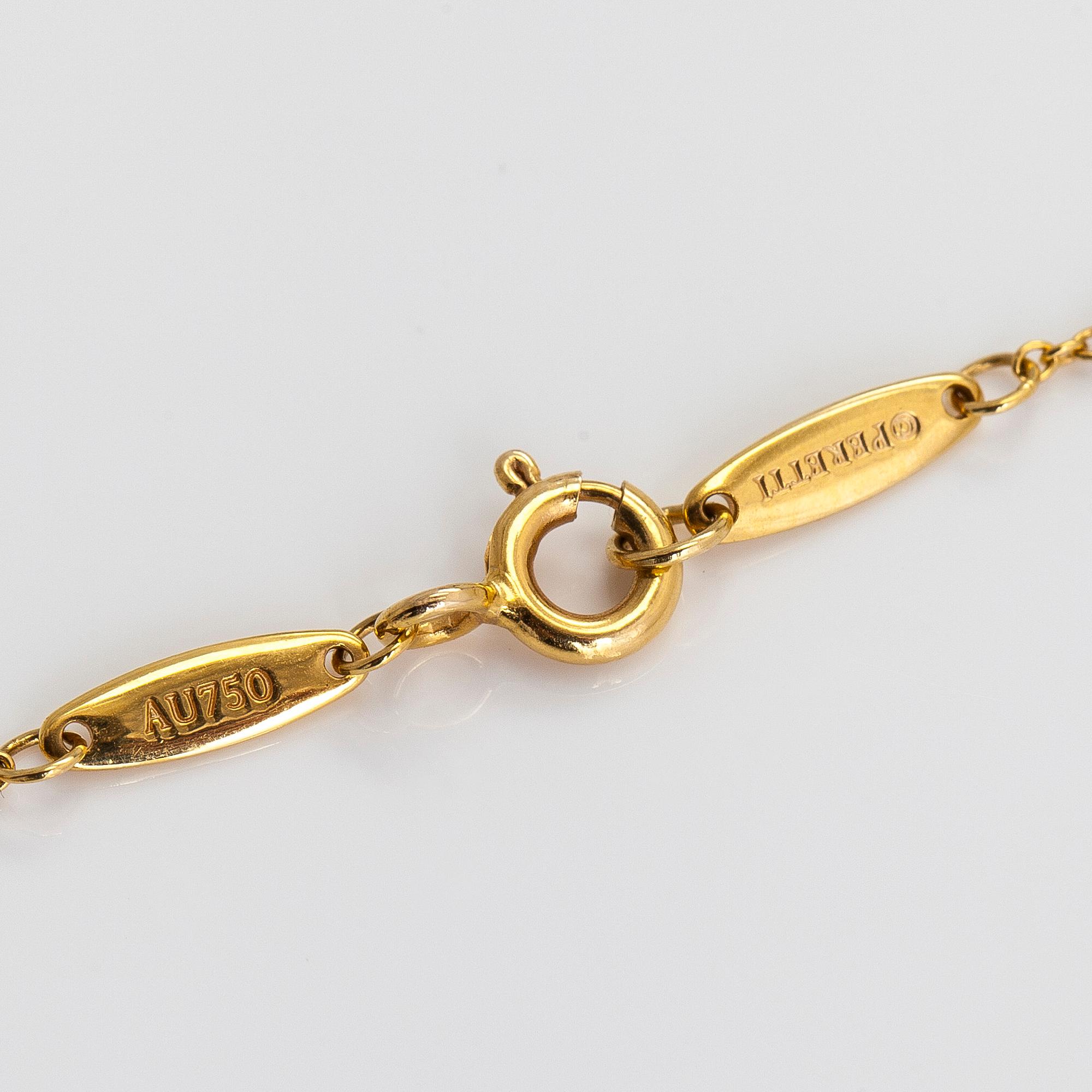 Tiffany & Co, Elsa Peretti, necklace, 'Diamonds by the Yard', 18K gold with a diamond approx. 0.05 ct.