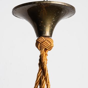 Harald Notini, taklampa, modell 10074, Arvid Böhlmarks Lampfabrik, Stockholm, 1930-tal.