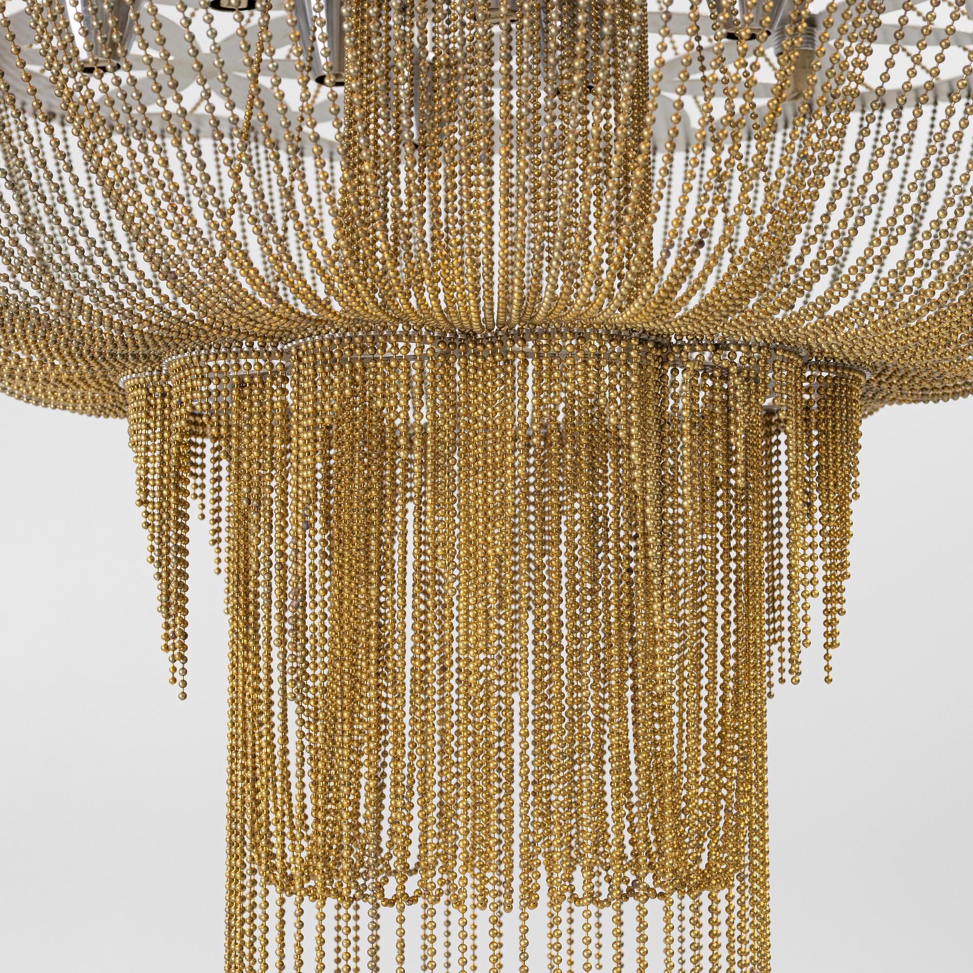 Adam Hoets & Sian Eliot, taklampa, "Flower of Life", Willow Lamp, Sydafrika, samtida.