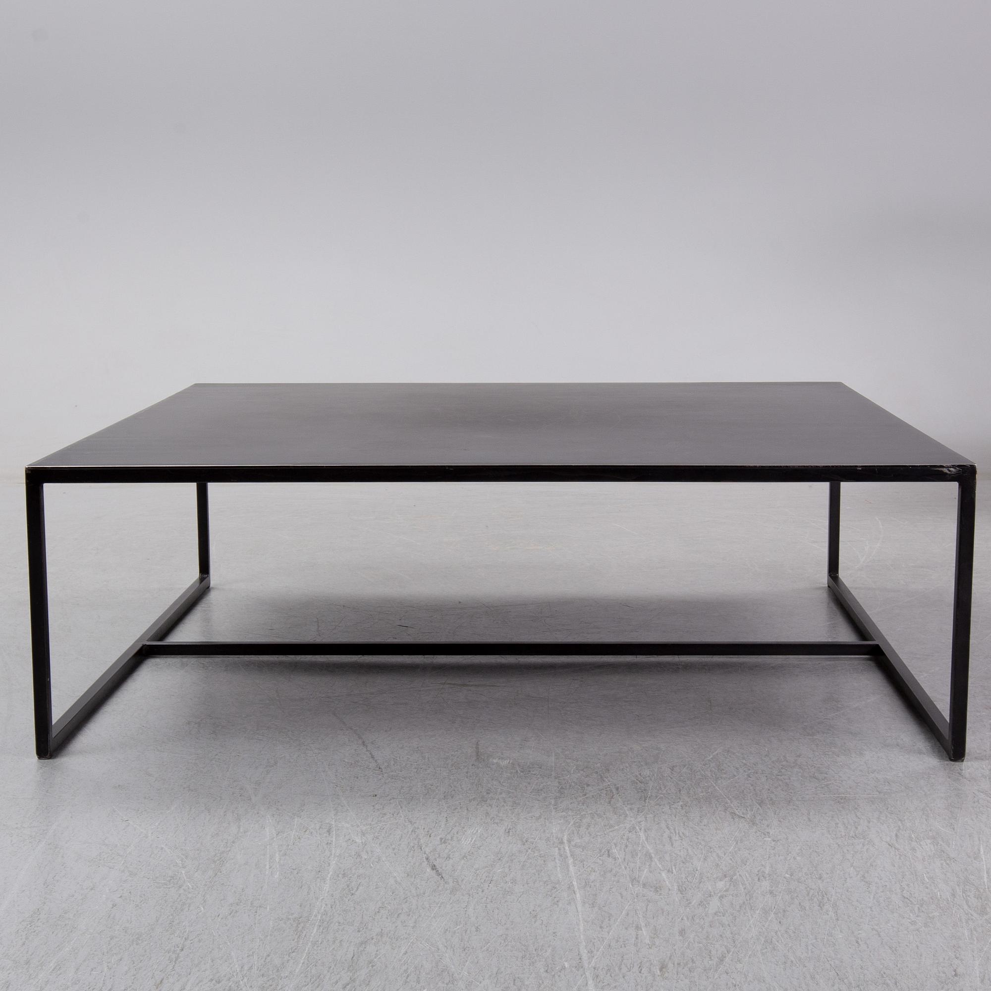 A steel coffee table, 21st Century.