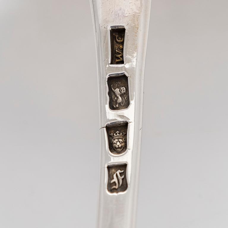 Kauha, sterling hopeaa, Lontoo Englanti 1761.