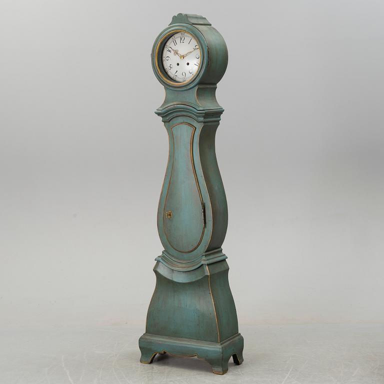 A 18th century painted longcase clock.