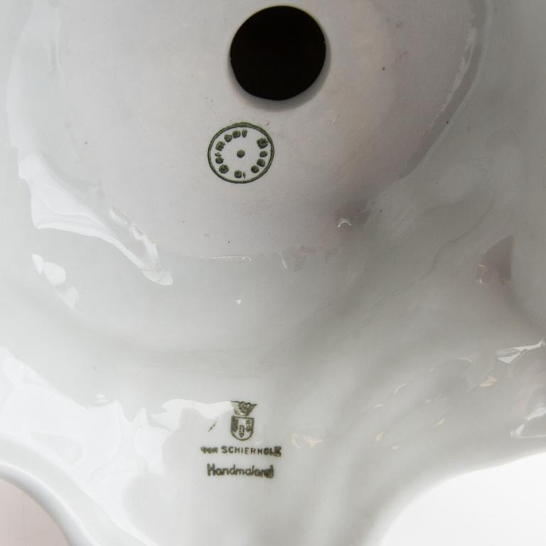 Candelabrum Schierholz Germany mid-20th century porcelain.