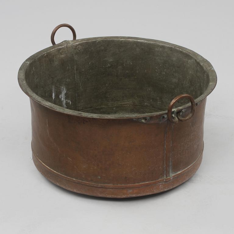 BUNKE, koppar, 1800-tal.