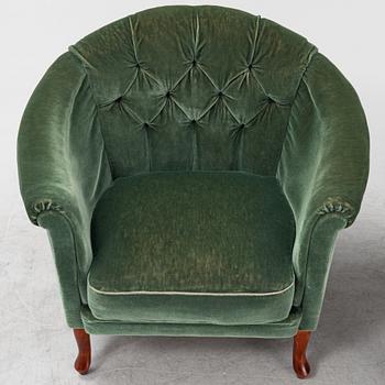 A pair of Bröderna Andersson easy chairs, mid 20th Century.