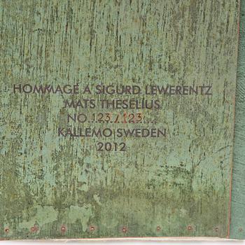 Mats Theselius, fåtölj, "Hommage à Sigurd Lewerentz", ed. 123/123, Källemo, Värnamo, efter 2012.