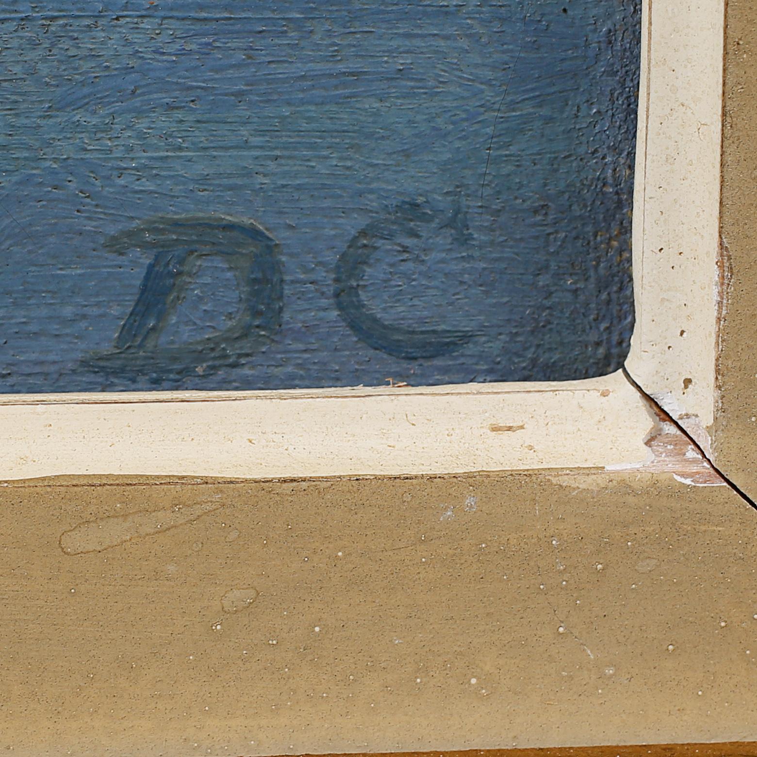 OKÄND KONSTNÄR, olja på duk, signerad DC, omkring sekelskiftet 1900.