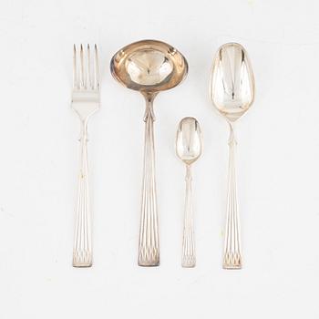 Bestickservis, 31 delar, silver, Thorvald Marthinsen Sølvvarefabrik, Norge.