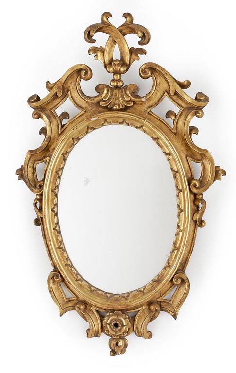 SPEGEL, barockstil, trol Italien, 1800/1900.