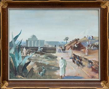 A signed and dated watercolor by Gunnar Torhamn.