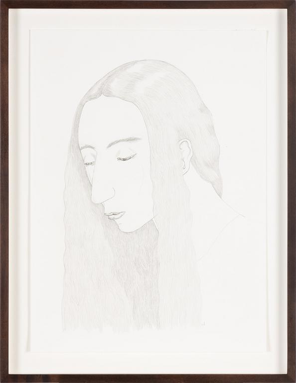 Emma Åkerman, pencil on paper, signed EÅ.