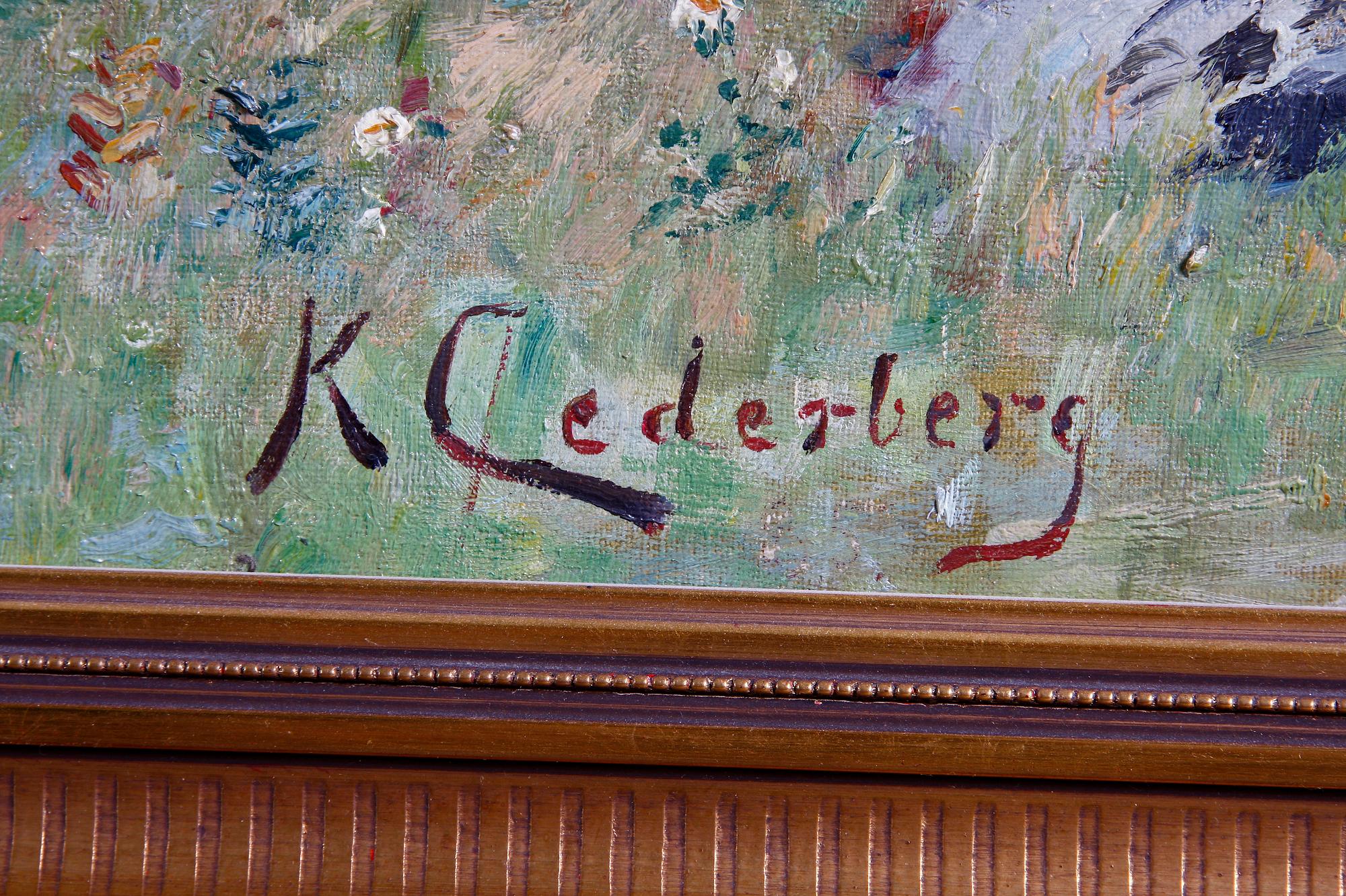 CEDERBERG, KARL, olja på duk, sign.