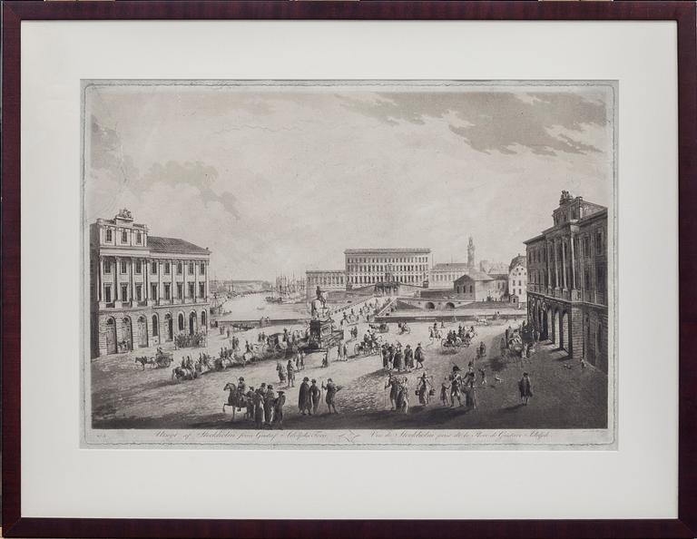 JOHAN FREDRIK MARTIN, etsning, 1700-tal.