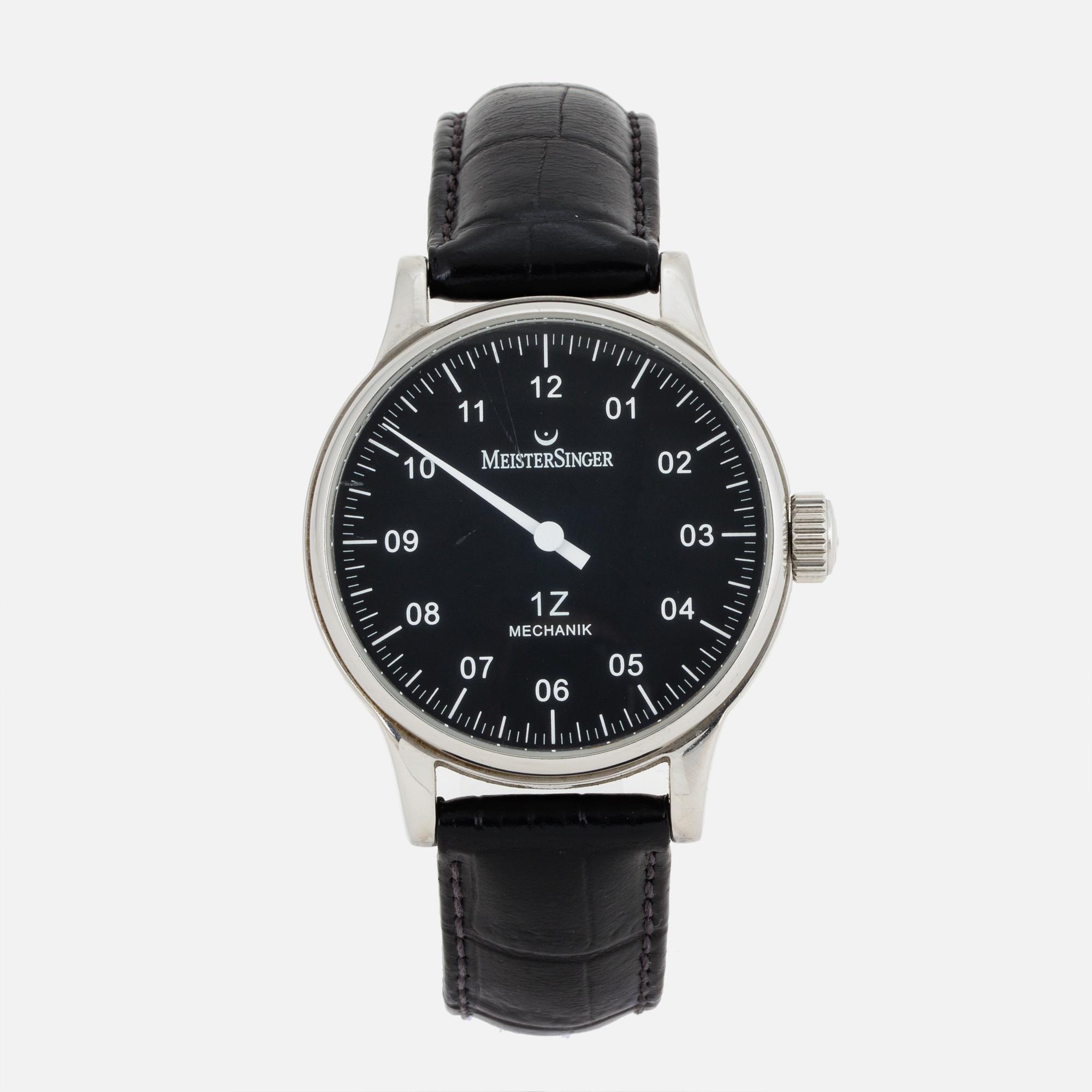 MEISTERSINGER Scrypto 1Z Mechanik wristwatch 38 mm. Bukowskis