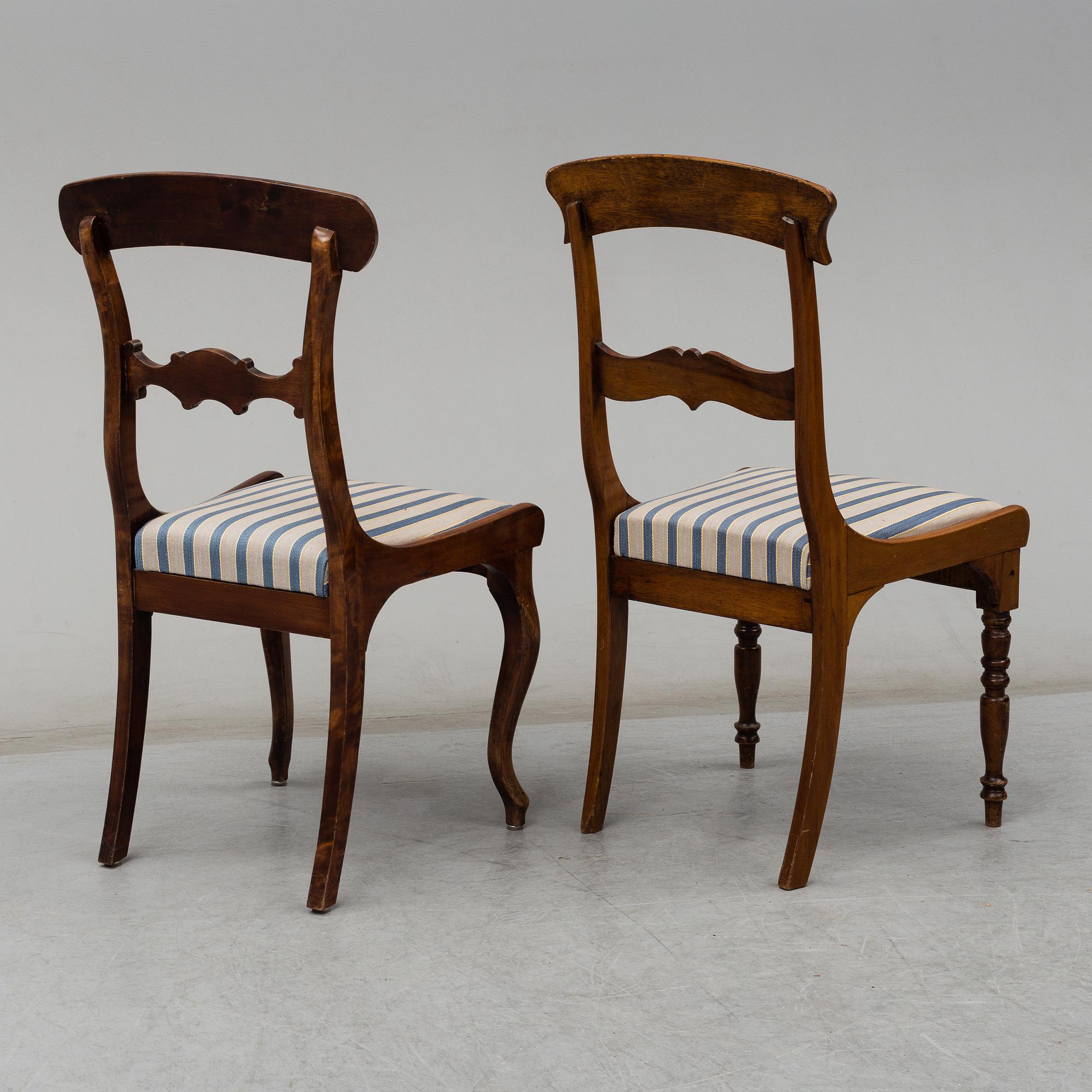 MATSALSMÖBEL, 7 delar, 1800-tal.
