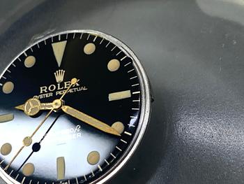 Rolex, Submariner, "Underline, Meters first, Gilt Dial", ca 1964.