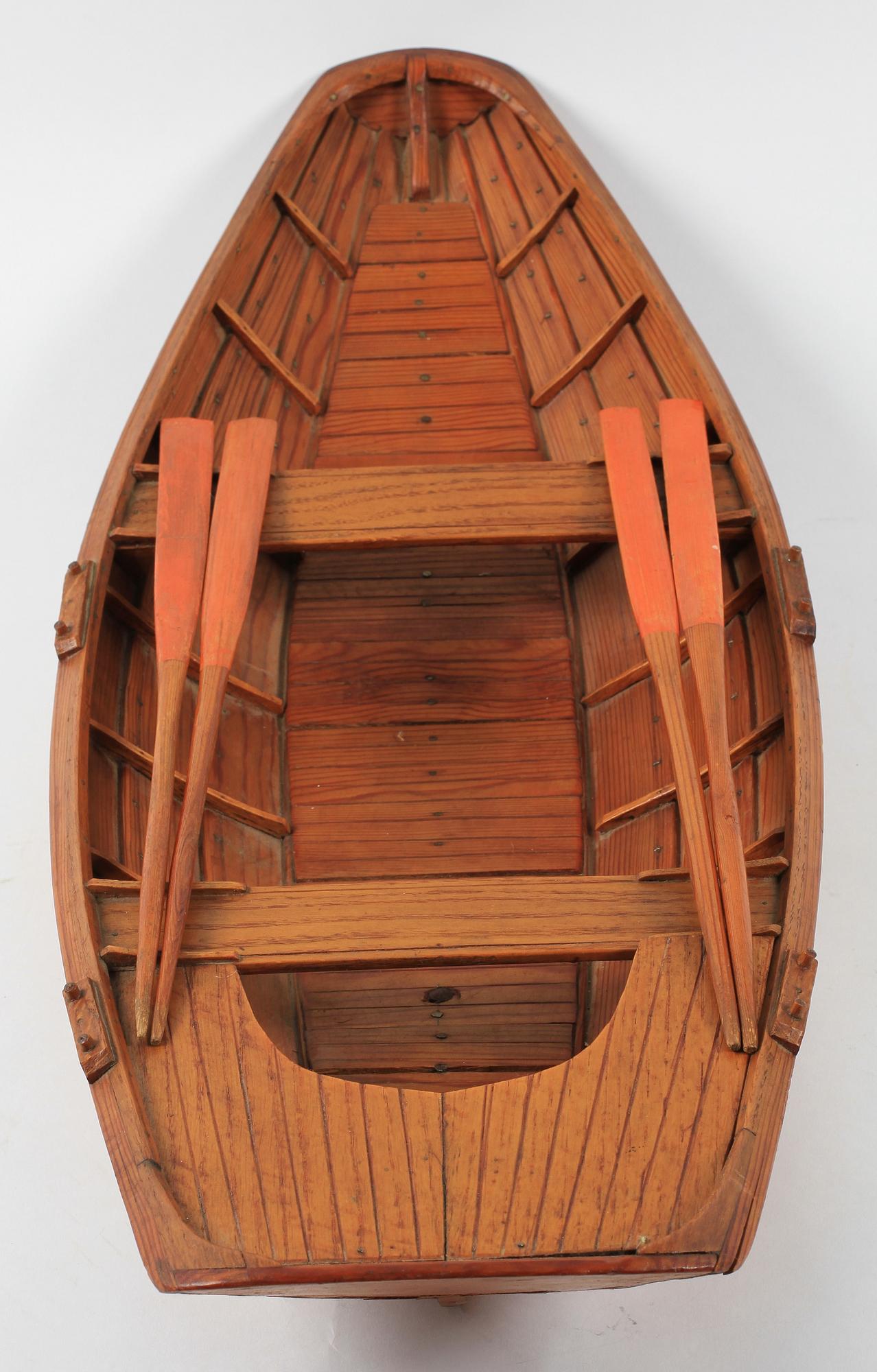 BÅTMODELL, trä, 1900-talets andra hälft.