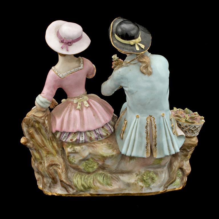 FIGURIN, porslin, Meissen, sekelskiftet 1800/1900.