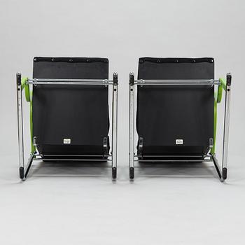Yrjö Kukkapuro, a pair of 1980's 'Experiment' armchairs for Avarte.
