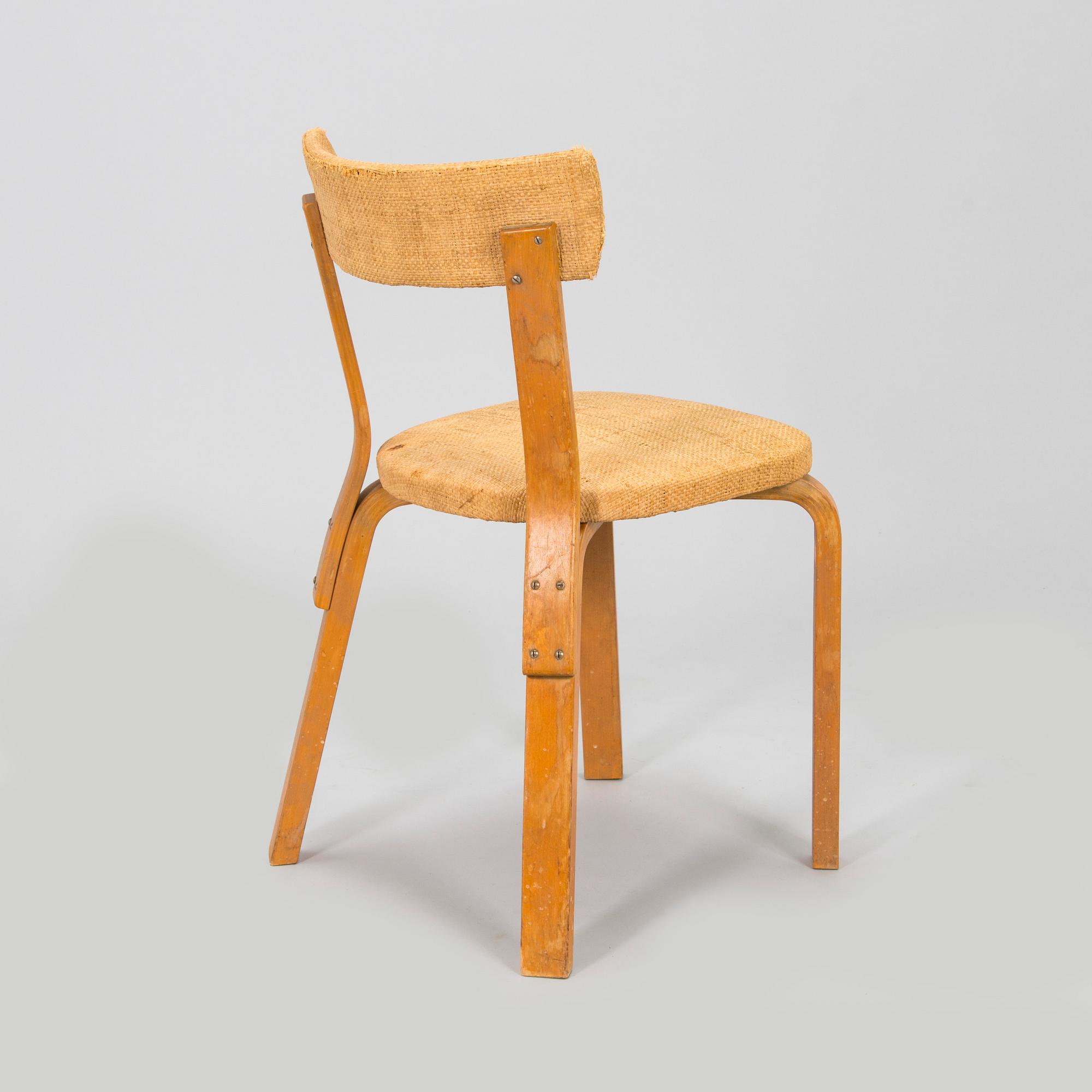 Alvar Aalto, mid-20th century '810' cabinet and a 
'69'chair Oy Huonekalu- ja Rakennustyötehdas Ab.