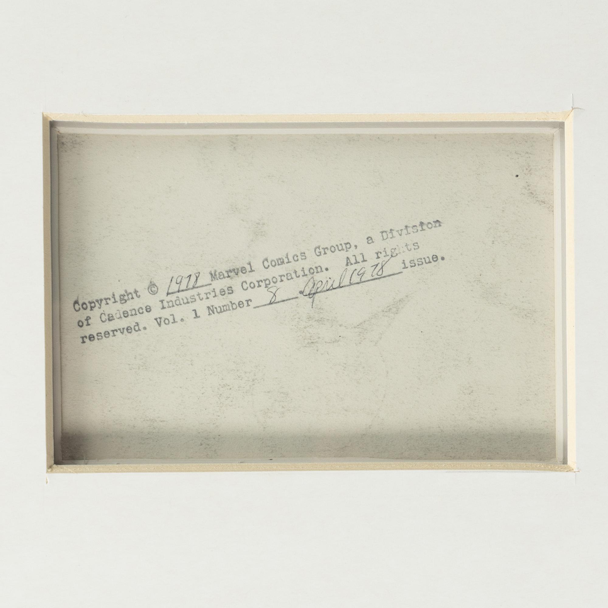 Marvel, "Human Fly", orginalteckningar, 1978.