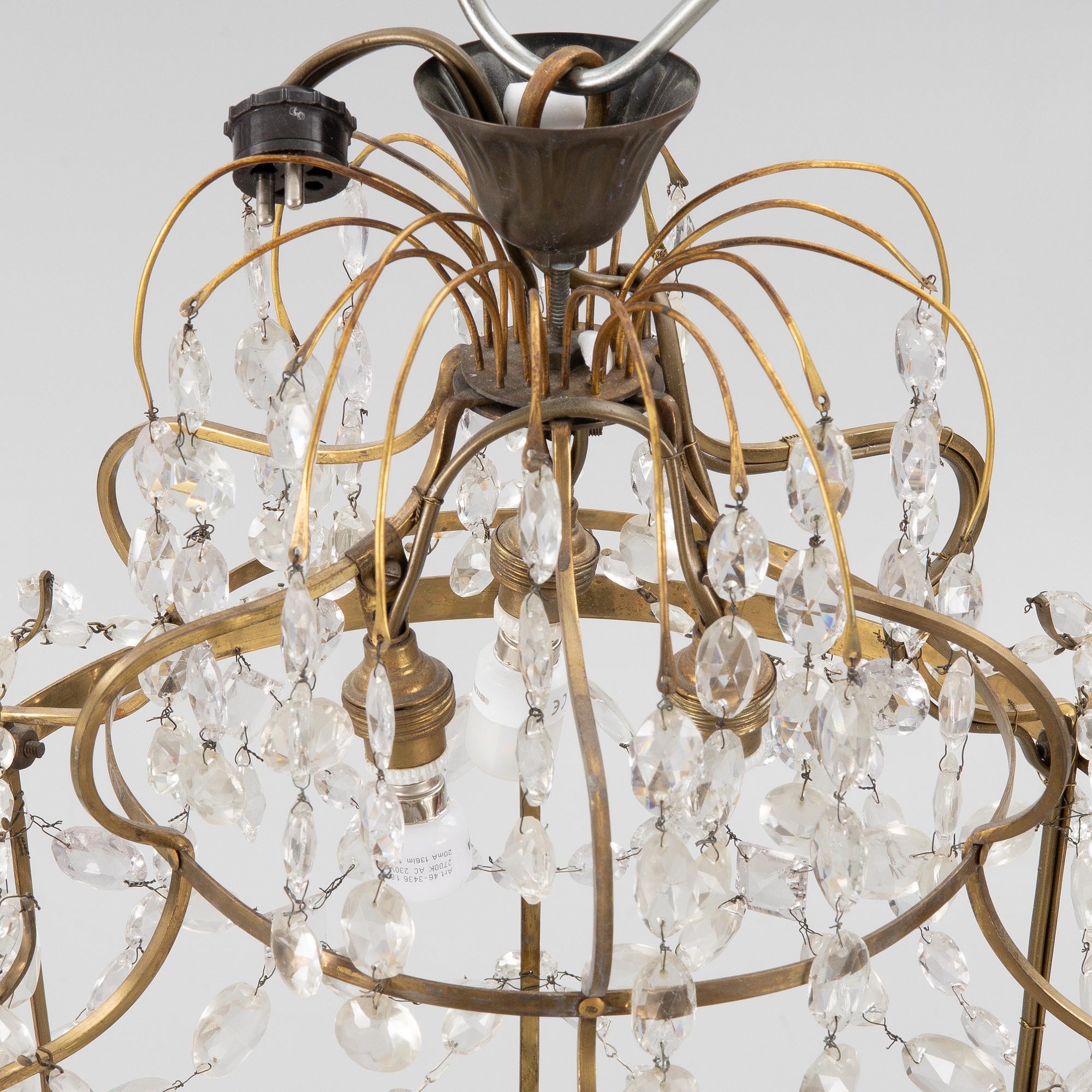 A chandelier, 19th Century.