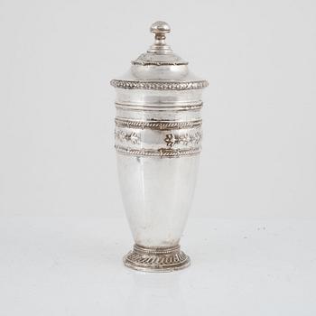 A Swedish Silver Cocktail Shaker, mark of CG Hallberg, Stockholm 1905.