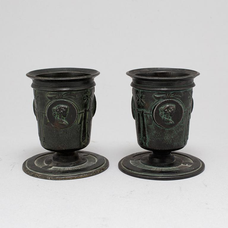 URNOR, ett par, Grand Tour-souvenir, sent 1800-tal.