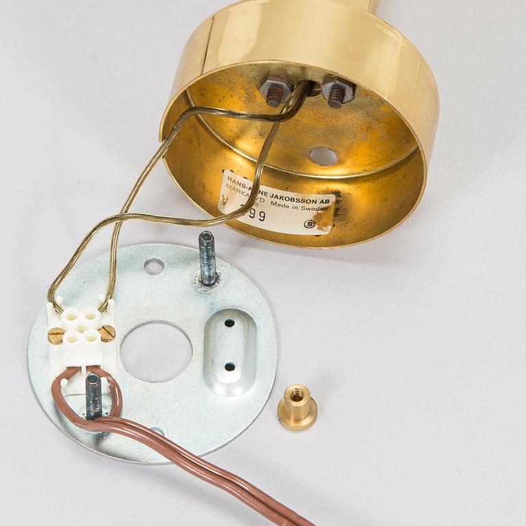 Hans-Agne Jakobsson, Two 1960/1970s 'V299' wall lights for Hans Agne Jakobsson AB, Markaryd. Sweden.