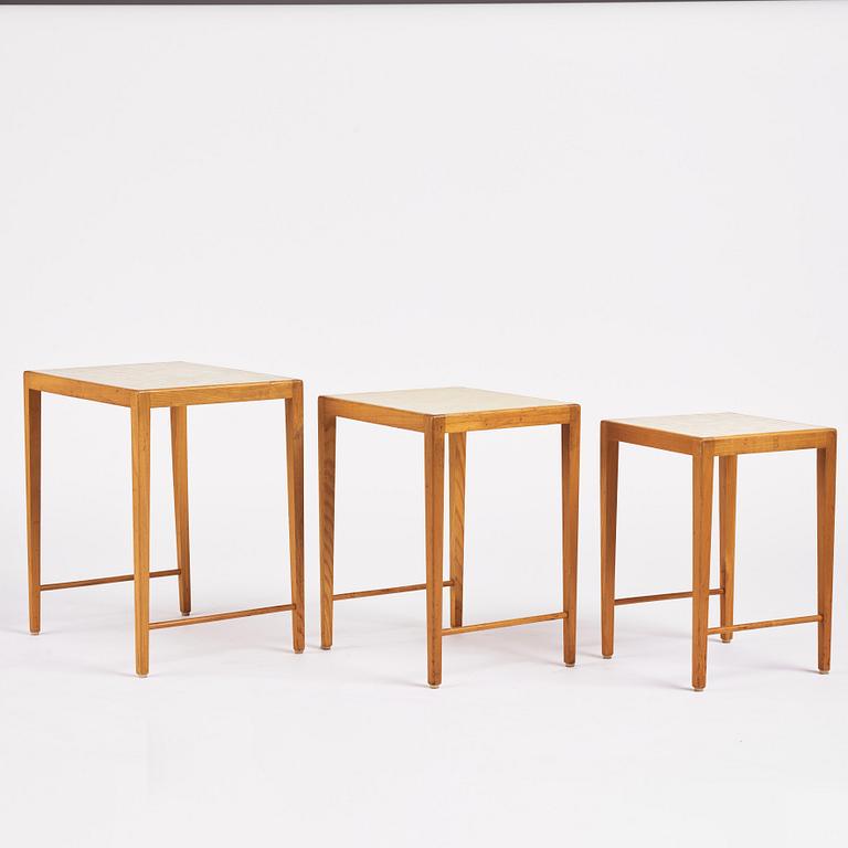 Nesting tables, Swedish Modern 1940s.