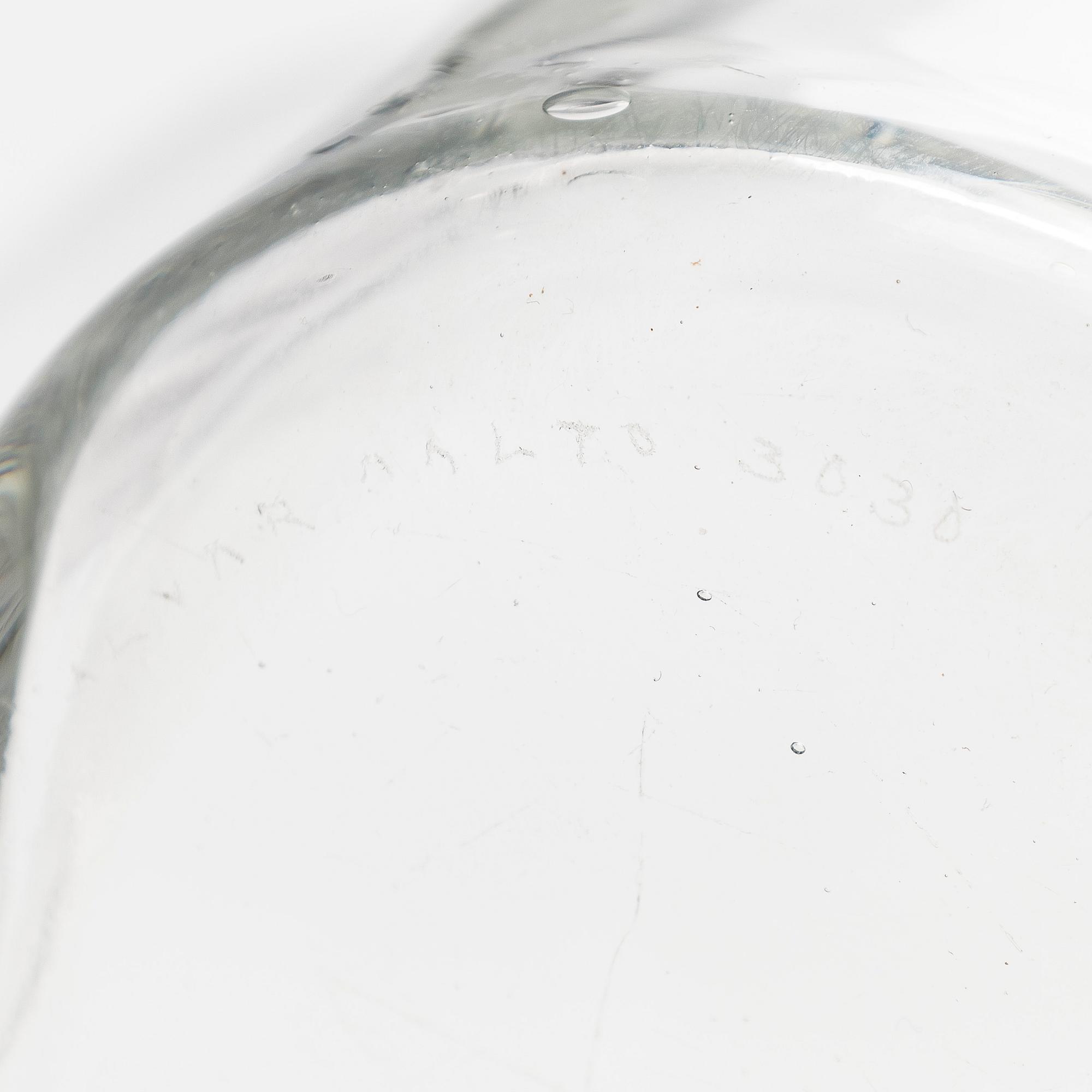 Alvar Aalto, vas, 3030, signerad Alvar Aalto 3030. Iittala 1950-tal.