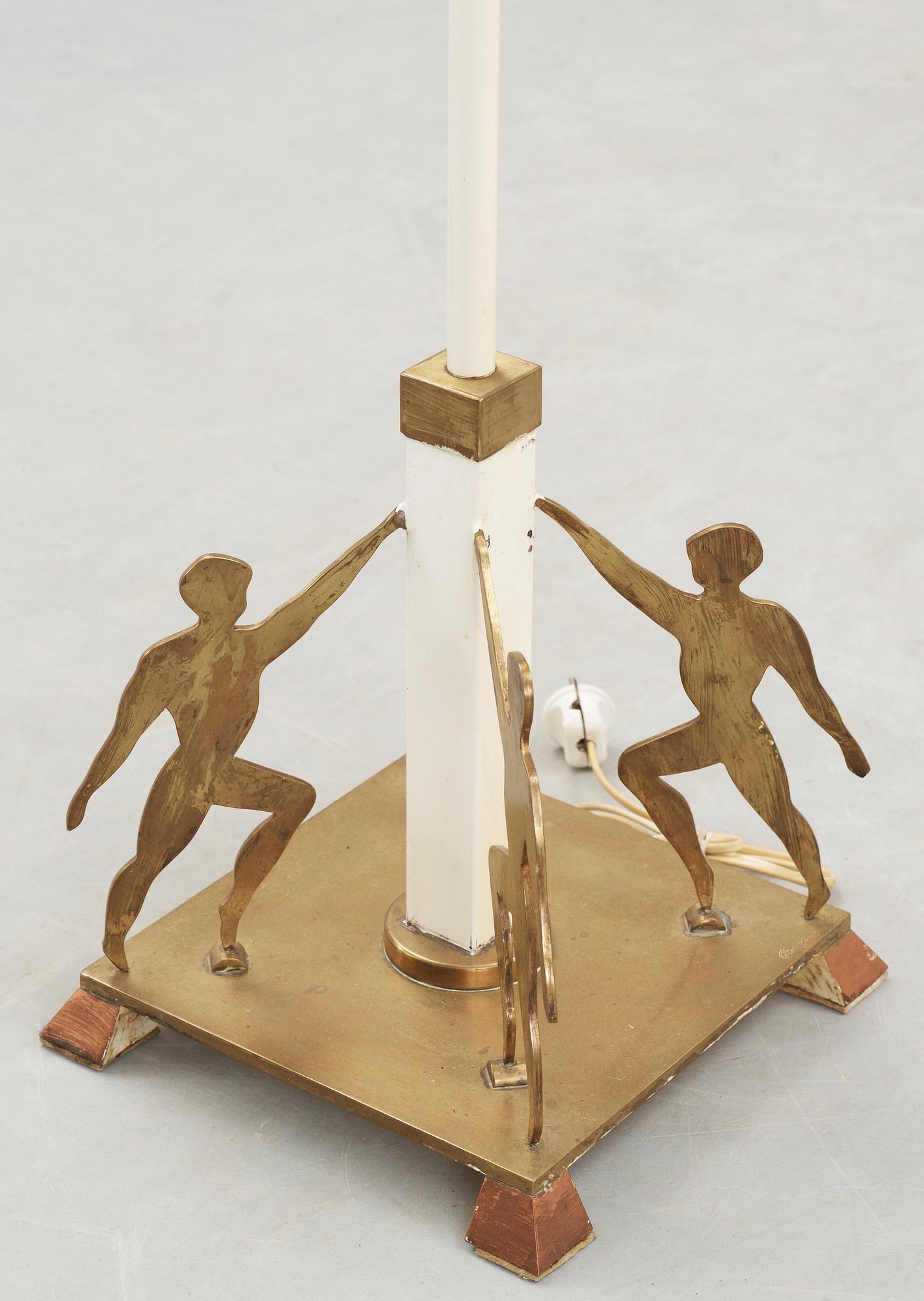GOLVLAMPA, Sverige, 1940-tal. Signerad Birger O.
