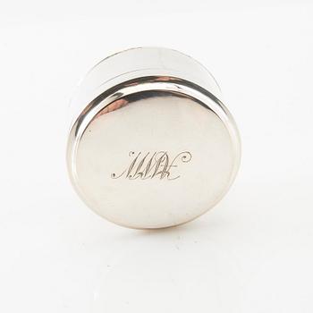 Anton Engström snuff box with lid silver Gothenburg 1848.
